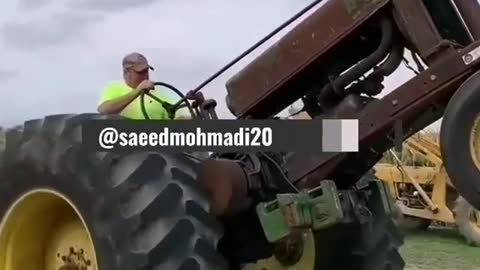 Watch the professional driving the equipment