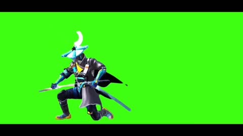 Green screen character for gaming live stream