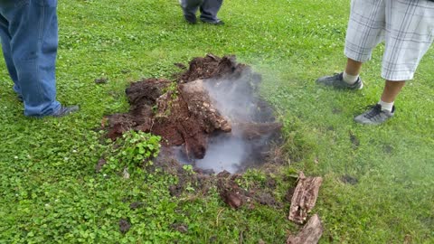 Home made stump remover explosive