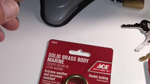 ACE all brass padlock picked open