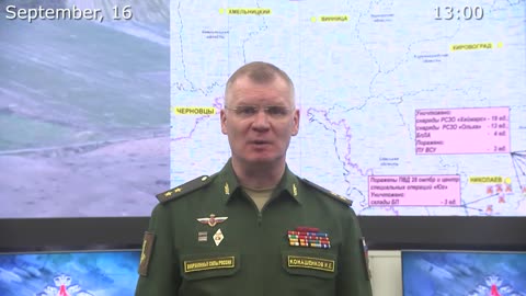 16.09.22⚡️ Russian Defence Ministry report on the progress in Ukraine