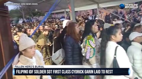 Filipino IDF Sgt First Class Cydrick Garin laid to rest in Israel