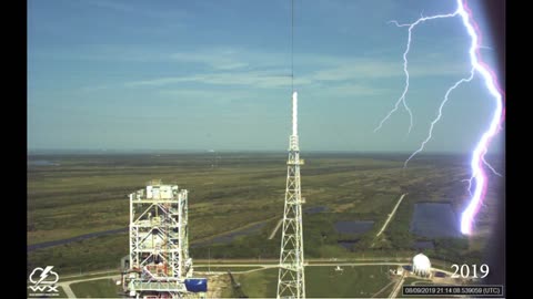 Lightning Strikes at NASA’s Kennedy Space Center