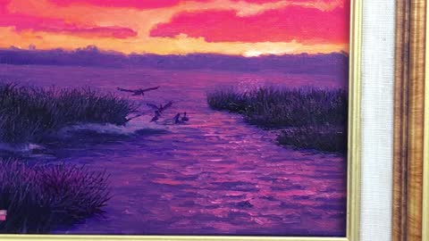 New Painting Sneak Peak- Padre Sunset Over Texas