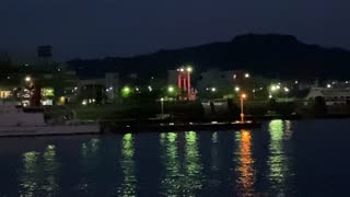 The Shimanami Sea Route as seen from the harbor.