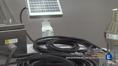 Solar Powered Explosion Proof LED Indicator Light - Inline Switch