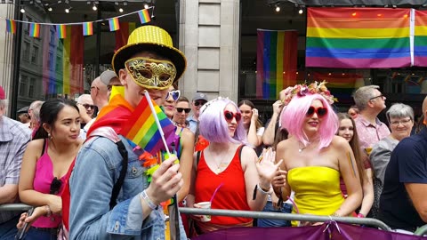 London Gay LGBTQIA+ Pride England on my Galaxy phone 6th July 2019