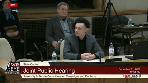 Witness #6 Speaks at Wisconsin Legislature Hearing on Election Integrity. 12/10/20.