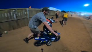 Drone Chasing 5yr Racing his Dirtbike