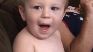 Toddler tries Takis for the first time