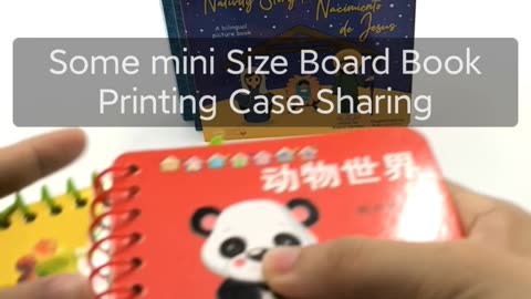Mini size board book printing case