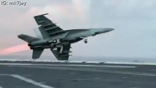 Jet Leaves Aircraft Carrier