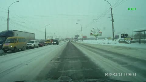 "When driving on ice, make sure to drive faster than normal to avoid excess time on the road"