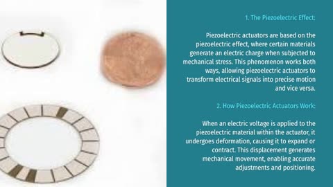 The Advantages of Piezoelectric Actuators