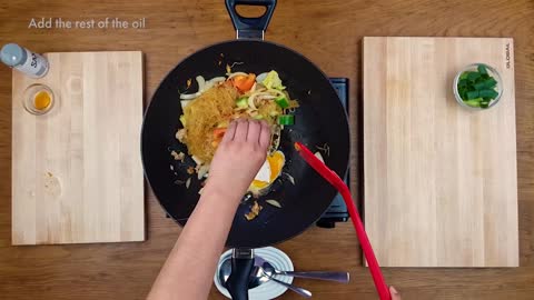 Stir Fry Noddles with Vermicelli - Thai Style