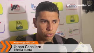 Jhoan Caballero habla del partido frente al Cali.