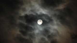 Clouds and Moon Timelapse