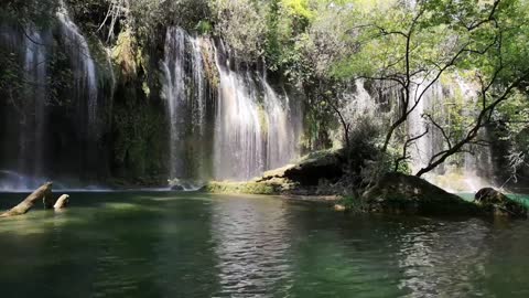 Relaxing Waterfalls With Ambient Calm Music * How To Relax After Work