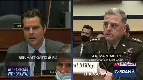 A Fiery Matt Gaetz DESTROYS General Milley for a Full 5 Minutes