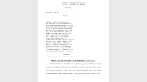 TRUMP v. CLINTON | lawsuit audio (filed 2022-03-24)