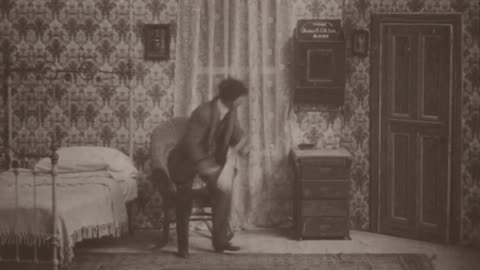 Buster's Joke On Papa (1903 Original Black & White Film)
