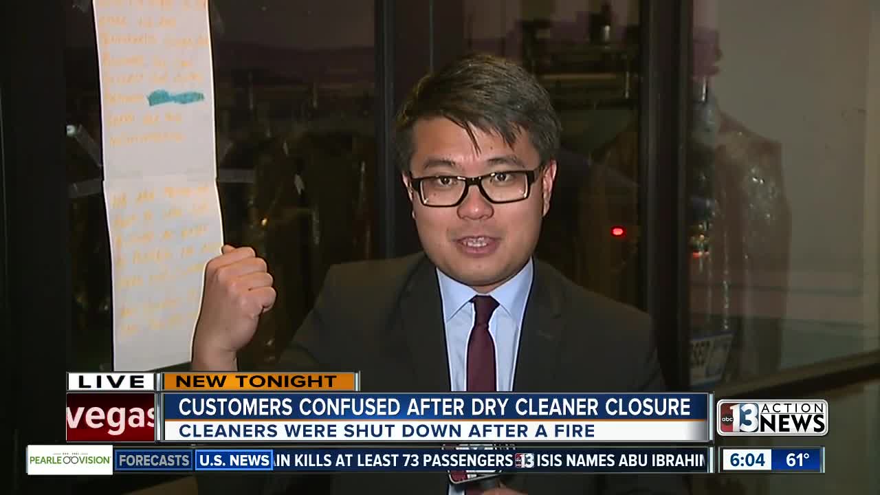 Abrupt dry cleaner closure brings frustrations for customers and owner