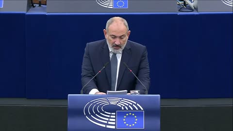 WORLD NEWS Armenian Prime Minister Nikol Pashinyan speaks to the European Parliament