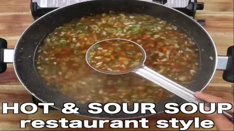 Hot And Sour Soup Restaurant Style