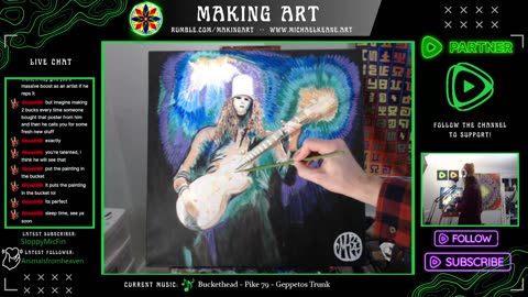 Live Painting - Making Art 3-10-24 - The Creative Encounter