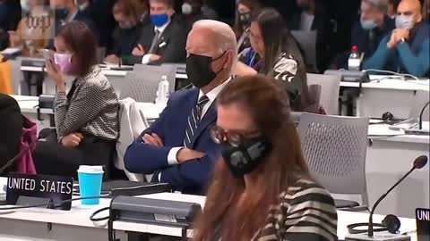 Snoozin' Joe... Biden Falls Asleep at #COP26 Climate Change Conference