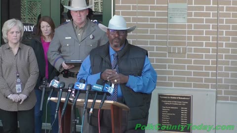 POLK COUNTY SHERIFF TAKES QUESTIONS IN AUDRII CUNNINGHAM CASE, LIVINGSTON TEXAS, 02/19/24...