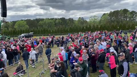 President Donald Trump Save America Rally Huge Crowd Already...#TrumpRally #Selma #NorthCarolina