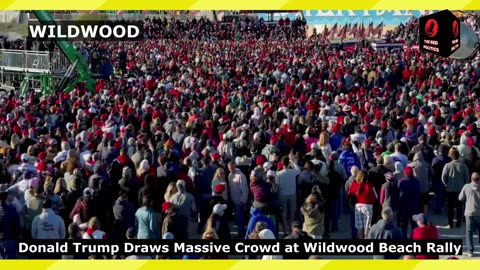 Donald Trump Draws Record-Breaking Crowd at Wildwood Rally in New Jersey