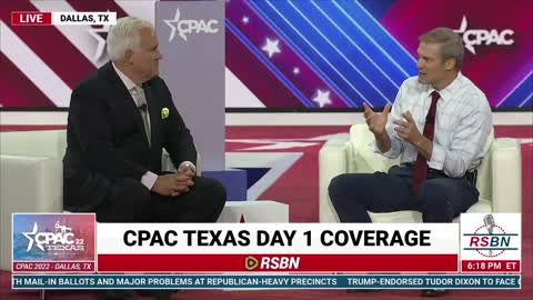 CPAC 2022 in Dallas, Tx | Interview With Jim Jordan | United States Representative 8/4/22