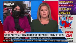 MAGA Protesters Drown Out CNN Reporter's Live Shot