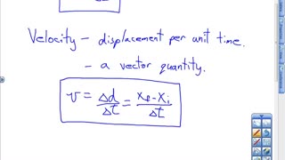 Speed and Velocity Lesson