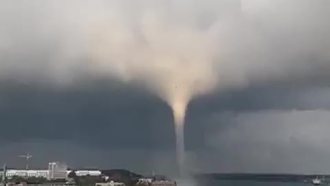Rare tornado hits Kiel in Germany