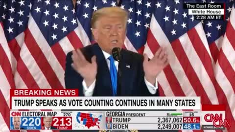 President Trump post election speech