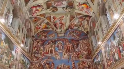 Sistine Chapel is a symbol of faith, creativity, and human achievement #short #artlovers #fineart