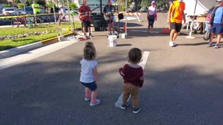 Emma And Julian at the farmer's market