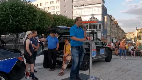 79. MAHNWACHE - BAUTZEN, Kornmarkt, 08 08 2022 - DAVID VANDEVEN, Ostsachsen TV