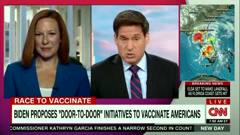 CNN's State TV with Jen Psaki on Biden Plan to Send Vaccine Police