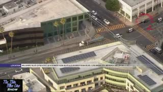 Stolen Tanker Truck Police Pursuit in Los Angeles