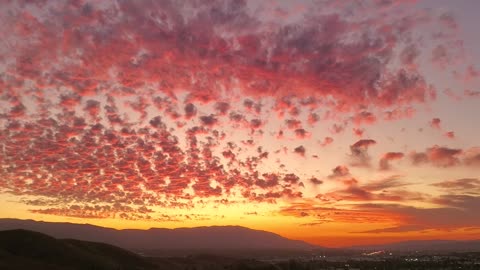 Sunset over Corona CA