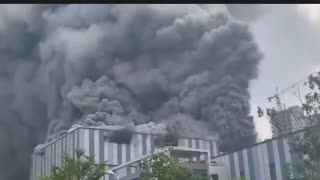 China: Huawei Lab on Fire