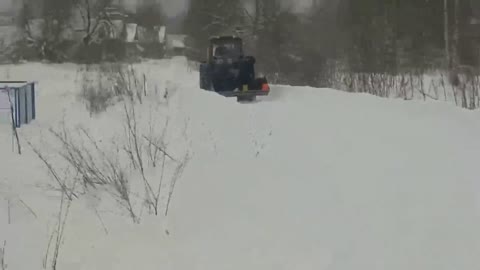 In the Tver region, a bedridden patient was taken out in a tractor bucket