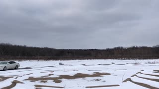 Clinton Lake Snow Covered