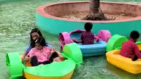 children enjoy the water