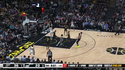 Wembanyama WOW! Block & Alley-Oop Spark Spurs' Run vs. Jazz