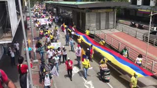 protesta en Bucaramanga | llegando a la plaza cívica